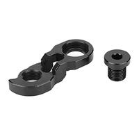 PIXAXOHH Rallonge de patte de dérailleur pour vélo de montagne, pour roue 40T 42T 46T 50T, volant d'inertie 32T 36T, changement de vitesse en douceur, alliage d'aluminium 7075 ((noire))