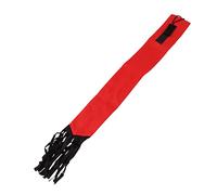 PIXAXOHH Sac de Protection de queue de cheval, protection de queue de cheval en tissu Non tissé avec conception à crochets et boucles à franges (Rouge)