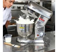 PixCy 5l,7l,10l Batteur sur Socle Professionnel, Mélangeur électrique à 3 Vitesses avec Bol Mélangeur, Batteur Et Crochet Pétrisseur, Mélangeur à Gâteau De Cuisine Commerciale 10L