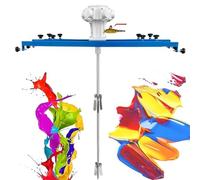 PixCy Agitateur Pneumatique Agitateur Peinture IBC,Agitateurs Peinture Support,équipement Mélange Peinture,Agitateur d'air IBC,Hélice Pliable,Capacité Mélange 1000 L 5cylinder