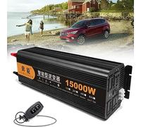 PixCy Convertisseur 12v 24v 220v Pur Sinus 3200w 4000w 5000w 6000w 8000w 9000w 12000w 15000w écran LCD USB Transformateur De Tension De Courant Alternatif Onduleur De Voiture,15000W-12Vto220V
