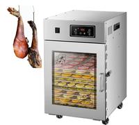 PixCy Déshydrateur Saucisses Commercial,Séchoir Alimentaire,Déshydratation Aliments,Séchoir Viande Rotatif,avec Minuterie Numérique 24 Heures,pour Saucisses,Bacon,Poulet,Canard 7.5kg