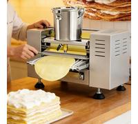 PixCy Machine à Crêpes Commerciale Automatique,Crêpière à Croûte de Gâteau Professionnelle,Chauffage Haute Efficacité,0-200°C & Vitesse Réglable,pour Cuisine Boulangeries Restaurants de Thé 10in