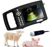 PixCy Machine à Ultrasons Vétérinaire,Testeur De Grossesse à Ultrasons B Vétérinaire,12 Types De Pseudo-Couleurs Haute Définition,avec Sonde 3,5 MHz,pour Détection Moutons,Cochons