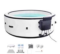 PixCy Spa Gonflable Extérieur Bain À Remous Gonflable 40°C/104°F 72x28in