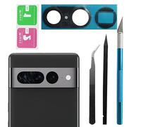 Pixel 7 Pro Lentille de rechange pour appareil photo arrière Google Pixel 7 Pro avec adhésif pré-installé et kit d'outils de réparation