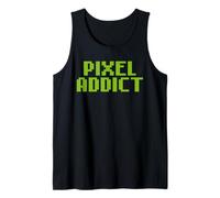 Pixel Addict Style Gamer rétro 8-bit Geek Jeu vidéo Débardeur