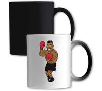 Pixel Art Boxer Man Tasse à changement de couleur Blanc