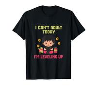 Pixel Art I Can't Adult Today I'm Leveling Up Gamer T-Shirt