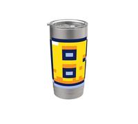 Pixel Art Lettre B Rétro Gaming Alphabet Gobelet isotherme en acier inoxydable double paroi