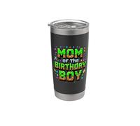 Pixel Art - Maman du garçon d'anniversaire - It's My Birthday Gobelet isotherme en acier inoxydable double paroi
