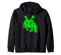 Pixel Art Retro 90s Space Invader Creature pour fans de 8 bits Sweat à Capuche