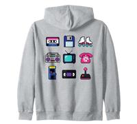 Pixel Art rétro années 80 pour Geek nostalgique du Gaming Sweat à Capuche