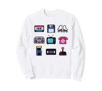 Pixel Art rétro années 80 pour Geek nostalgique du Gaming Sweatshirt