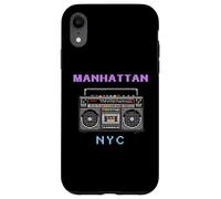 Pixel Art rétro de New York Boombox de Manhattan Coque pour iPhone XR