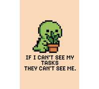 Pixel Art Task Avoidance Notebook - Cute & Relatable Humor Journal