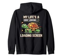 Pixel Art Turtle Gamer Écran de Chargement rétro 8 Bits Sweat à Capuche