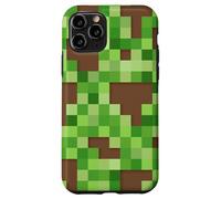 Pixel Block Camo Green Pattern for Gamers and Adventure Fans Coque pour iPhone 11 Pro