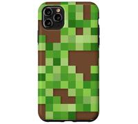 Pixel Block Camo Green Pattern for Gamers and Adventure Fans Coque pour iPhone 11 Pro Max