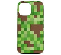 Pixel Block Camo Green Pattern for Gamers and Adventure Fans Coque pour iPhone 13 Pro Max