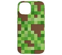 Pixel Block Camo Green Pattern for Gamers and Adventure Fans Coque pour iPhone 14