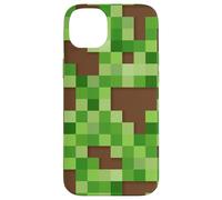 Pixel Block Camo Green Pattern for Gamers and Adventure Fans Coque pour iPhone 14 Plus