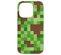 Pixel Block Camo Green Pattern for Gamers and Adventure Fans Coque pour iPhone 14 Pro