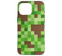 Pixel Block Camo Green Pattern for Gamers and Adventure Fans Coque pour iPhone 16 Pro Max
