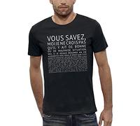 PIXEL EVOLUTION T-Shirt C'est Une Bonne Situation ça Scribe ? Vous Savez Homme (FR/ES, Alpha/Lettres, TG, Taille Normale, Taille Normale, Noir)