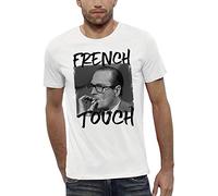 PIXEL EVOLUTION T-Shirt Chirac French Touch Homme - Taille 3XL - Blanc