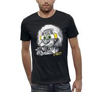 PIXEL EVOLUTION T-Shirt Parodie Albert Einstein Homme - Taille M - Noir