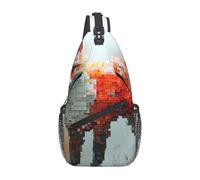 Pixel Fox Sac à bandoulière de voyage pour homme Sac à dos de randonnée