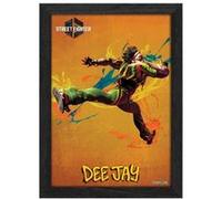 Level Up Labs Pixel Frames PLAX: Street Fighter 6 : Dee Jay - Poster lenticulaire 3D encadré - 25,4 x 30,5 cm