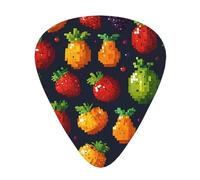 Pixel Fruit Lot de 12 médiators pour guitare électrique acoustique et autres instruments
