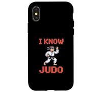 Pixel Judo Jeu vidéo 8 Pixels Art Arcade Old School Coque pour iPhone X/XS