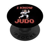 Pixel Judo Jeu vidéo 8 Pixels Art Arcade Old School PopSockets PopGrip Adhésif