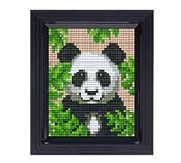 Pixel P31432 Mosaïque Emballage cadeau Panda, image pixelisée avec cadre, système d'enfichage très facile, sans repassage ni collage, tesselles en bioplastique