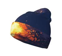 Pixel Particle Storm Ce bonnet tricoté imprimé dispose d'un bonnet décontracté parfait pour le camping et la randonnée offrant chaleur et confort noir