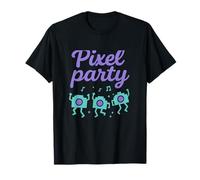 Pixel Party Photography Humour Camera Pixel Art Print T-Shirt