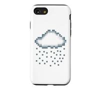 Pixel Rain Cloud Retro Gamer Creator Cadeau Coque pour iPhone SE (2020) / 7/8