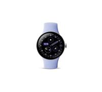 Pixel Watch 4 41 mm 4G Argent Poli avec bracelet sport fluoroélastomère Iris