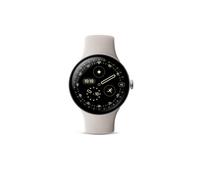 Pixel Watch 4 45 mm Bluetooth Argent Poli avec bracelet sport fluoroélastomère Porcelaine