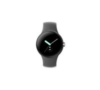 Pixel Watch LTE Boîtier en Acier Inoxydable argent avec Bracelet sport charbon