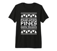 Pixelated Pines and Digital Delights Christmas IT Technician T-Shirt Haut de Gamme