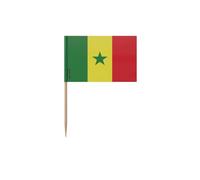 PixelForma Cure-Dents Drapeau Sénégal en Plusieurs Tailles 8cm 100 pièces
