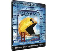 PIXELS - STEELBOOK LIMITE - BD + DVD (UV) [Combo Blu-ray + DVD + Copie digitale - Édition boîtier SteelBook]