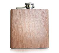 Pixelstudio Flasque en bois 180 ml - Bouteille de poche originale et de qualité supérieure pour alcool