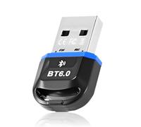 Pixelure Adaptateur Bluetooth 6.0 pour PC, Adaptateur USB Bluetooth Compatible avec Windows 11/10/8.1 pour PC de Bureau/Ordinateur Portable/Casque/Clavier/Souris/stéréo Bluetooth