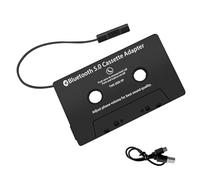 Pixelure Adaptateur de Cassette Voiture Bluetooth 5.0, sans Fil Universel Adaptateur pour Cassette vers AUX avec Microphone Intégré pour des Appels en Mains Libres,pour DVD Radio