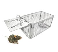 PIXESTT 1 PCS PièGe à Souris, Humain PièGes à Rat Cage Convient Aux Souris Accrocheuses Ou Aux Hamsters, Respectueux des Animaux Piege à Souris Reutilisable - 27 * 14 * 12 cm